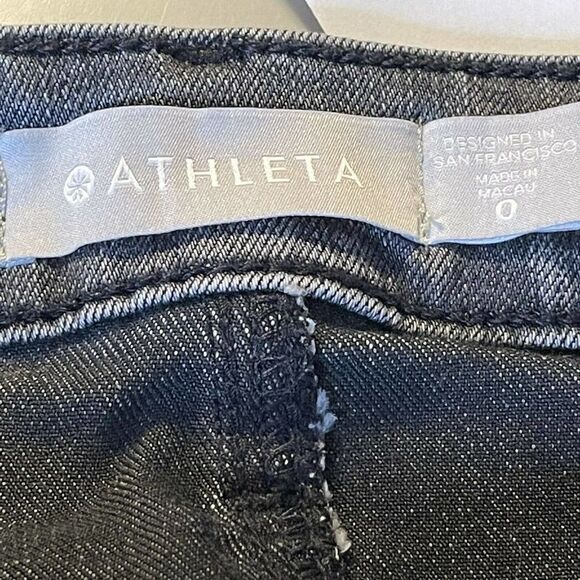 ATHLETA Sculptek Women's Gray Fade Washed Skinny Jeans 0 Stretch - Picture 5 of 7